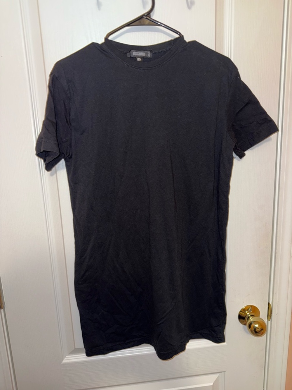 Missguided Black T-Shirt Dress